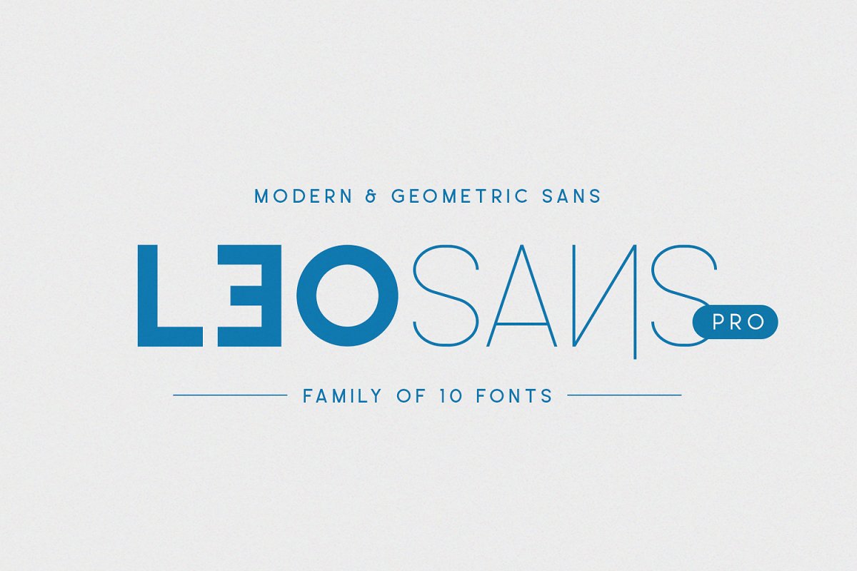Пример шрифта Leo Sans Pro Ultra light
